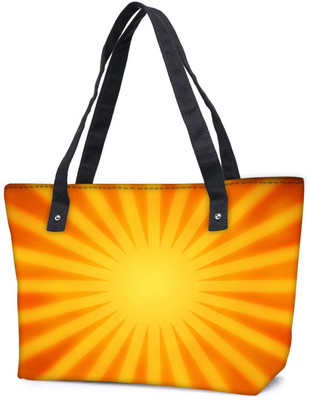 

Snoogg Pack Of 2 Orange Rays Background Combo Tote Shopping Grocery Bag With Coin Pencil Purse Shoulder Bag(Multicolor, 5 L)