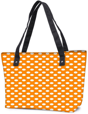 

Snoogg Pack Of 2 Yellow Polka Dot Combo Tote Shopping Grocery Bag With Coin Pencil Purse Shoulder Bag(Multicolor, 15 L)