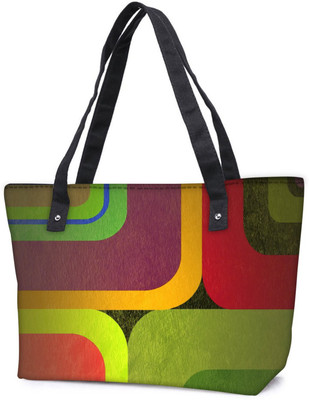 

Snoogg Pack Of 2 Color Wide Combo Tote Shopping Grocery Bag With Coin Pencil Purse Shoulder Bag(Multicolor, 15 L)
