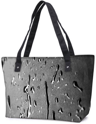 

Snoogg Pack Of 2 Drops Texture Combo Tote Shopping Grocery Bag With Coin Pencil Purse Shoulder Bag(Multicolor, 15 L)