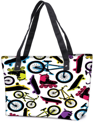 

Snoogg Pack Of 2 On Roads Combo Tote Shopping Grocery Bag With Coin Pencil Purse Shoulder Bag(Multicolor, 15 L)