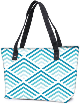 

Snoogg Pack Of 2 Super Blue Design Combo Tote Shopping Grocery Bag With Coin Pencil Purse Shoulder Bag(Multicolor, 5 L)