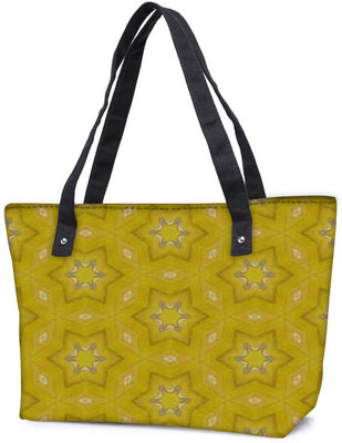

Snoogg Pack Of 2 Small Stars Yellow Combo Tote Shopping Grocery Bag With Coin Pencil Purse Shoulder Bag(Multicolor, 15 L)