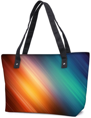 

Snoogg Pack Of 2 Colourful Layers Combo Tote Shopping Grocery Bag With Coin Pencil Purse Shoulder Bag(Multicolor, 15 L)