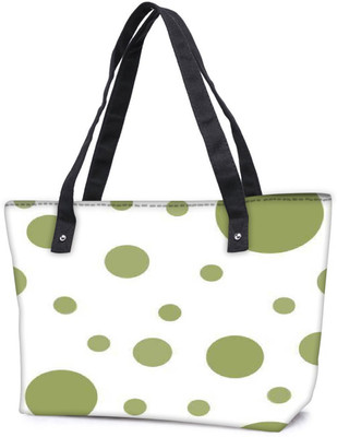 

Snoogg Pack Of 2 Green Circles Combo Tote Shopping Grocery Bag With Coin Pencil Purse Shoulder Bag(Multicolor, 5 L)