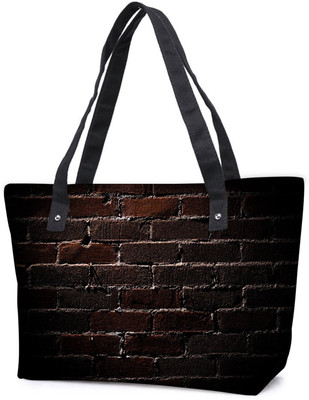

Snoogg Pack Of 2 Bricks Wall Combo Tote Shopping Grocery Bag With Coin Pencil Purse Shoulder Bag(Multicolor, 5 L)