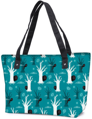 

Snoogg Pack Of 2 Multiple Trees Combo Tote Shopping Grocery Bag With Coin Pencil Purse Shoulder Bag(Multicolor, 5 L)
