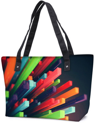 

Snoogg Pack Of 2 Colourful York Combo Tote Shopping Grocery Bag With Coin Pencil Purse Shoulder Bag(Multicolor, 15 L)