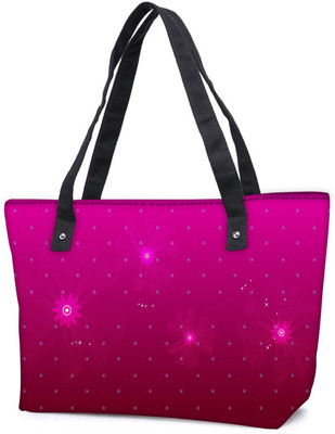 

Snoogg Pack Of 2 Pink Petals Combo Tote Shopping Grocery Bag With Coin Pencil Purse Shoulder Bag(Multicolor, 15 L)