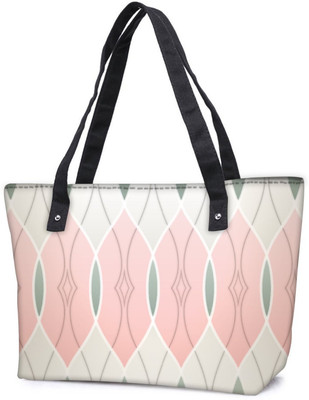 

Snoogg Pack Of 2 Abstract Wall Design Combo Tote Shopping Grocery Bag With Coin Pencil Purse Shoulder Bag(Multicolor, 15 L)