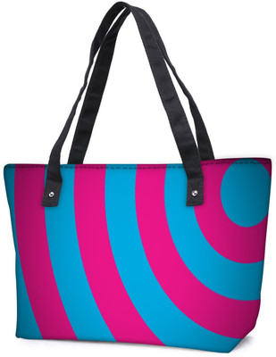 

Snoogg Pack Of 2 Red And Blue Circles Combo Tote Shopping Grocery Bag With Coin Pencil Purse Shoulder Bag(Multicolor, 15 L)