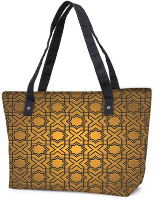 

Snoogg Pack Of 2 Abstract Yellow Combo Tote Shopping Grocery Bag With Coin Pencil Purse Shoulder Bag(Multicolor, 15 L)