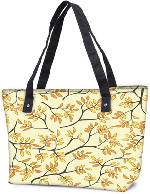 

Snoogg Pack Of 2 Multicolor Leaves Lite Pattern Combo Tote Shopping Grocery Bag With Coin Pencil Purse Shoulder Bag(Multicolor, 5 L)