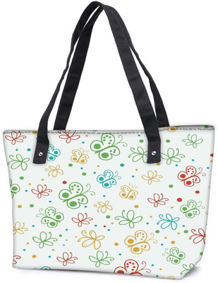 

Snoogg Pack Of 2 Abstract Multicolor Butterflies Combo Tote Shopping Grocery Bag With Coin Pencil Purse Shoulder Bag(Multicolor, 5 L)
