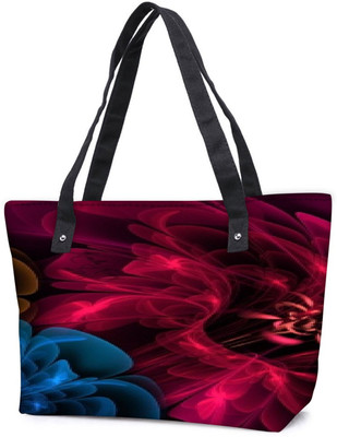 

Snoogg Pack Of 2 Blue And Red Smoke Combo Tote Shopping Grocery Bag With Coin Pencil Purse Shoulder Bag(Multicolor, 5 L)