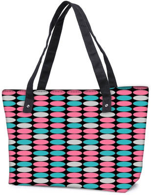

Snoogg Pack Of 2 Background Spotter Combo Tote Shopping Grocery Bag With Coin Pencil Purse Shoulder Bag(Multicolor, 15 L)