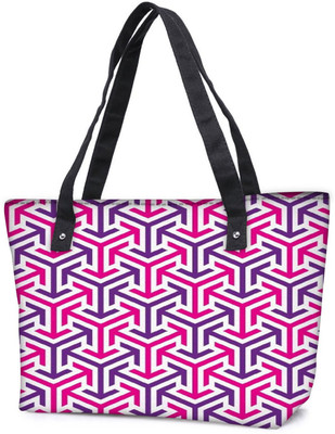

Snoogg Pack Of 2 Tube Well Combo Tote Shopping Grocery Bag With Coin Pencil Purse Shoulder Bag(Multicolor, 5 L)