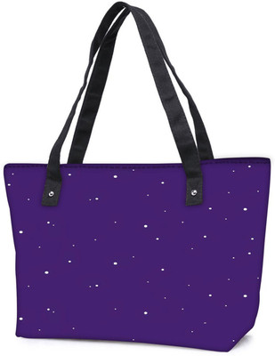 

Snoogg Pack Of 2 Snow Graphic Purple Combo Tote Shopping Grocery Bag With Coin Pencil Purse Shoulder Bag(Multicolor, 15 L)