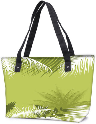 

Snoogg Pack Of 2 Palm Tree With Flower Combo Tote Shopping Grocery Bag With Coin Pencil Purse Shoulder Bag(Multicolor, 5 L)
