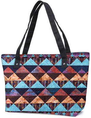 

Snoogg Pack Of 2 Aztec Pattern Maroon Blue Combo Tote Shopping Grocery Bag With Coin Pencil Purse Shoulder Bag(Multicolor, 15 L)