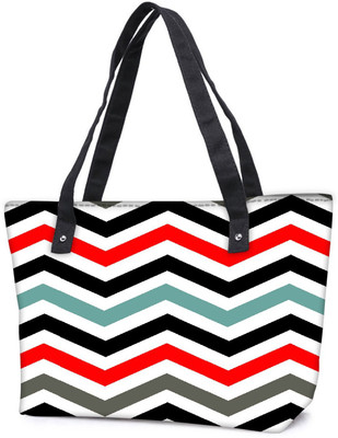 

Snoogg Pack Of 2 Frequency Multicolour Combo Tote Shopping Grocery Bag With Coin Pencil Purse Shoulder Bag(Multicolor, 5 L)