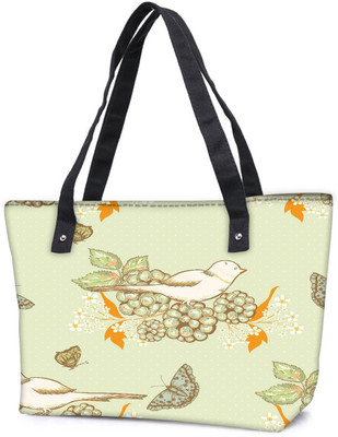 

Snoogg Pack Of 2 White Birds Combo Tote Shopping Grocery Bag With Coin Pencil Purse Shoulder Bag(Multicolor, 5 L)