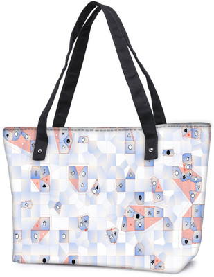 

Snoogg Pack Of 2 Steps And Sounds Combo Tote Shopping Grocery Bag With Coin Pencil Purse Shoulder Bag(Multicolor, 15 L)