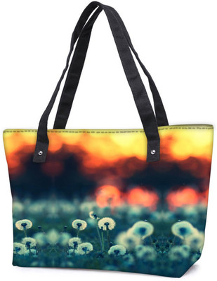 

Snoogg Pack Of 2 Dandelions At Sunset Combo Tote Shopping Grocery Bag With Coin Pencil Purse Shoulder Bag(Multicolor, 5 L)