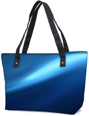 

Snoogg Pack Of 2 Abstract Blue Pathway Combo Tote Shopping Grocery Bag With Coin Pencil Purse Shoulder Bag(Multicolor, 15 L)