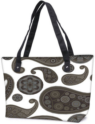 

Snoogg Pack Of 2 Grey Girly Pattern Combo Tote Shopping Grocery Bag With Coin Pencil Purse Shoulder Bag(Multicolor, 5 L)
