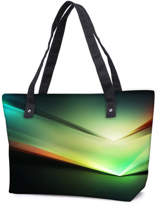 

Snoogg Pack Of 2 Multicolor V Shape Design Combo Tote Shopping Grocery Bag With Coin Pencil Purse Shoulder Bag(Multicolor, 15 L)