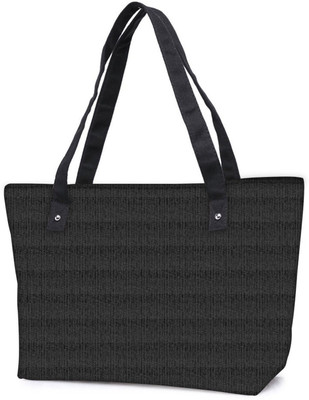 

Snoogg Pack Of 2 Black Pattern Design Combo Tote Shopping Grocery Bag With Coin Pencil Purse Shoulder Bag(Multicolor, 5 L)