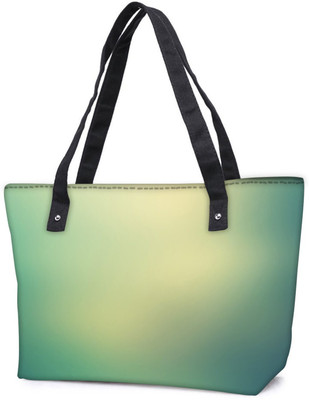 

Snoogg Pack Of 2 Lite Green Background Design Combo Tote Shopping Grocery Bag With Coin Pencil Purse Shoulder Bag(Multicolor, 5 L)