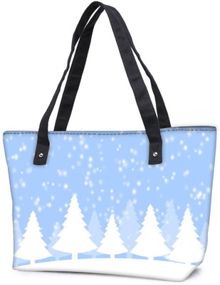 

Snoogg Pack Of 2 Snow Time 2374 Combo Tote Shopping Grocery Bag With Coin Pencil Purse Shoulder Bag(Multicolor, 5 L)