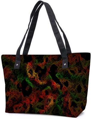 

Snoogg Pack Of 2 Colorful Shades Abstract Combo Tote Shopping Grocery Bag With Coin Pencil Purse Shoulder Bag(Multicolor, 5 L)