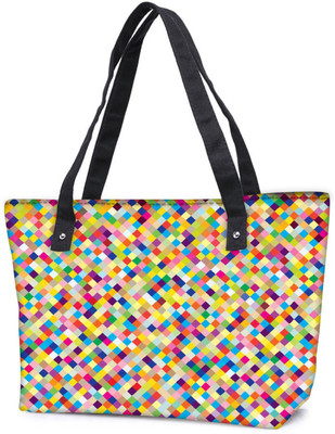 

Snoogg Pack Of 2 Aztec Digitalisation Combo Tote Shopping Grocery Bag With Coin Pencil Purse Shoulder Bag(Multicolor, 5 L)