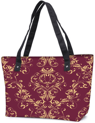 

Snoogg Pack Of 2 Cream Pattern Brown Combo Tote Shopping Grocery Bag With Coin Pencil Purse Shoulder Bag(Multicolor, 15 L)