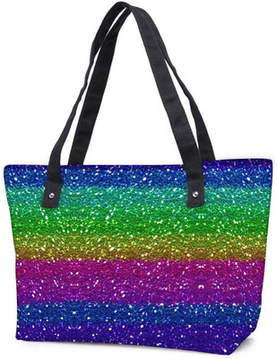 

Snoogg Pack Of 2 Cool Colourful Pattern Combo Tote Shopping Grocery Bag With Coin Pencil Purse Shoulder Bag(Multicolor, 15 L)
