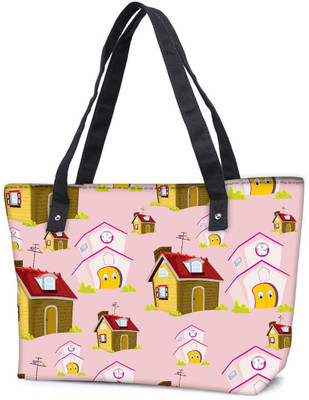 

Snoogg Pack Of 2 Eyes Of House Combo Tote Shopping Grocery Bag With Coin Pencil Purse Shoulder Bag(Multicolor, 5 L)