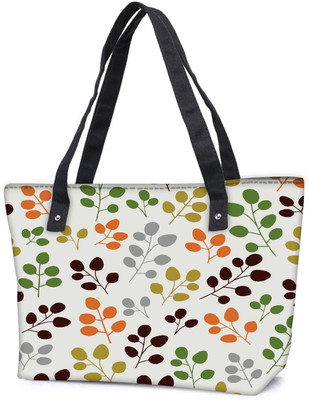 

Snoogg Pack Of 2 Variety Of Leaves Combo Tote Shopping Grocery Bag With Coin Pencil Purse Shoulder Bag(Multicolor, 15 L)