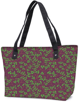 

Snoogg Pack Of 2 Green Leaves Brown Pattern Combo Tote Shopping Grocery Bag With Coin Pencil Purse Shoulder Bag(Multicolor, 15 L)