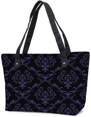 

Snoogg Pack Of 2 Purple Pattern Combo Tote Shopping Grocery Bag With Coin Pencil Purse Shoulder Bag(Multicolor, 15 L)
