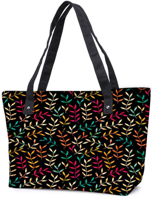 

Snoogg Pack Of 2 Seamless Leaf Patternleaf Background Autumn Seamless Pattern Combo Tote Shopping Grocery Bag With Coin Pencil Purse Shoulder Bag(Multicolor, 15 L)
