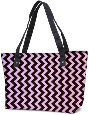 

Snoogg Pack Of 2 Dark And Light Color Strips Combo Tote Shopping Grocery Bag With Coin Pencil Purse Shoulder Bag(Multicolor, 5 L)