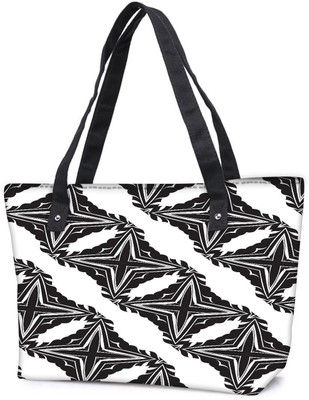 

Snoogg Pack Of 2 Cross Pattern Combo Tote Shopping Grocery Bag With Coin Pencil Purse Shoulder Bag(Multicolor, 15 L)