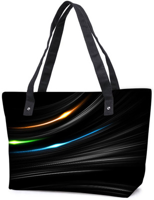 

Snoogg Pack Of 2 Multicolor Light In Black Background Combo Tote Shopping Grocery Bag With Coin Pencil Purse Shoulder Bag(Multicolor, 15 L)