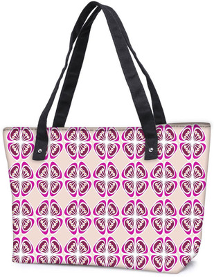 

Snoogg Pack Of 2 Abstract Light Purple Combo Tote Shopping Grocery Bag With Coin Pencil Purse Shoulder Bag(Multicolor, 15 L)