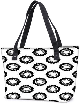 

Snoogg Pack Of 2 Black Chakra Combo Tote Shopping Grocery Bag With Coin Pencil Purse Shoulder Bag(Multicolor, 5 L)