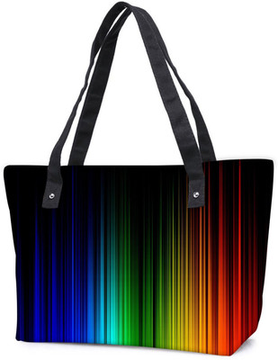 

Snoogg Pack Of 2 Rainbow Color Design Combo Tote Shopping Grocery Bag With Coin Pencil Purse Shoulder Bag(Multicolor, 5 L)