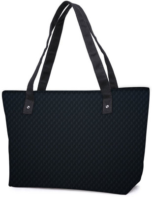 

Snoogg Pack Of 2 Black Wall Combo Tote Shopping Grocery Bag With Coin Pencil Purse Shoulder Bag(Multicolor, 15 L)